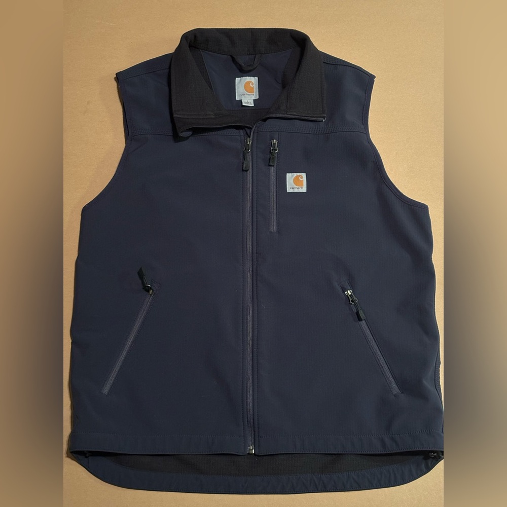 Carhartt Mens Vest Size L Navy Blue